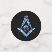 Masonic Minds (blauw) Confetti (Kleine voorkant)