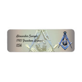 Masonic Minds (blauw) Etiket (Voorkant)