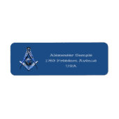 Masonic Minds (blauw) Etiket (Voorkant)