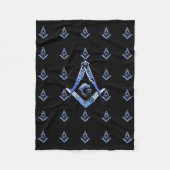 Masonic Minds (blauw) Fleece Deken (Voorkant)