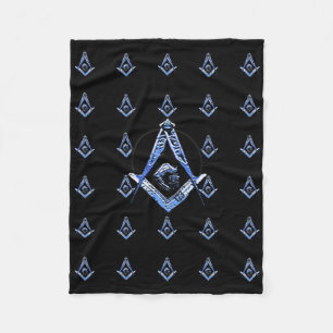 Masonic Minds (blauw) Fleece Deken