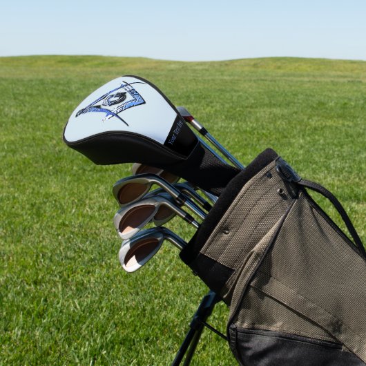 Masonic Minds (blauw) Golfheadcover (Insitu)