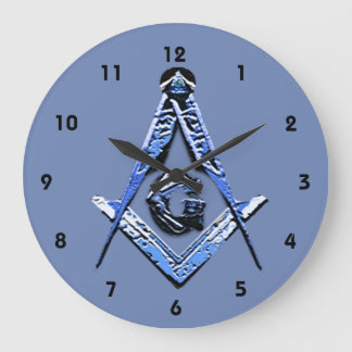 Masonic Minds (blauw) Grote Klok