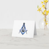Masonic Minds (blauw) Kaart (Gele Bloem)