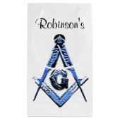 Masonic Minds (blauw) Klein Cadeauzakje (Achterkant)