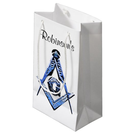 Masonic Minds (blauw) Klein Cadeauzakje (Voorkant Gekanteld)