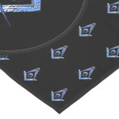 Masonic Minds (blauw) Korte Tafelloper (Hoek)