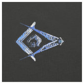 Masonic Minds (blauw) Stof (Close Up)