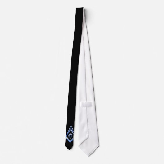 Masonic Minds (blauw) Stropdas (Achterkant)