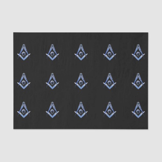 Masonic Minds (blauw) Tissuepapier (Voorkant)