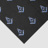 Masonic Minds (blauw) Tissuepapier (Detail)