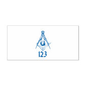 Masonic Minds (blauw) Zelfinktende Stempel (Design)