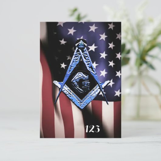 Masonic Minds (BlueUSA) Kaart (Staand voorkant)