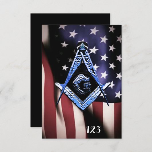 Masonic Minds (BlueUSA) Kaart (Voorkant / Achterkant)