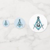 Masonic Minds (BrightBlue) Confetti (Achterkanten)