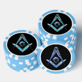 Masonic Minds (BrightBlue) Pokerchips (Opstapeling)