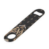 Masonic Minds (Bruinachtig goud) Speed Flessenopener (Voorkant Gekanteld)