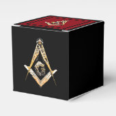 Masonic Minds (geelachtig) Bedankdoosjes (Voorkant Zijde)