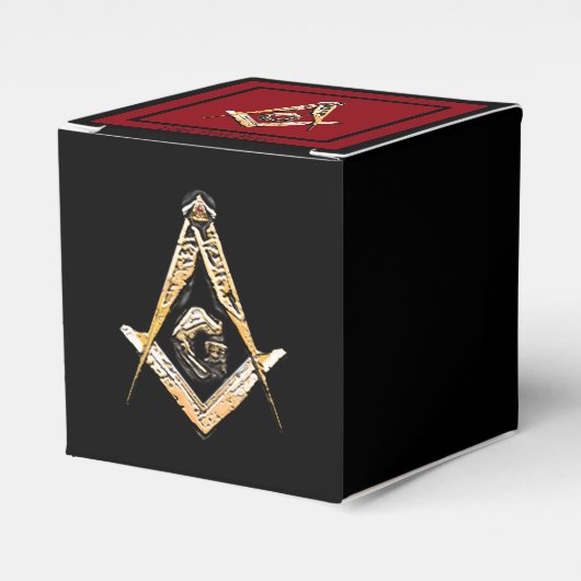 Masonic Minds (geelachtig) Bedankdoosjes (Voorkant Zijde)