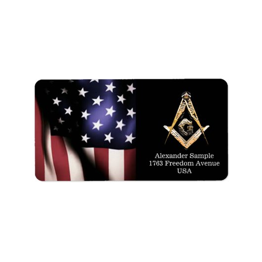 Masonic Minds (geelachtig) Etiket (Voorkant)