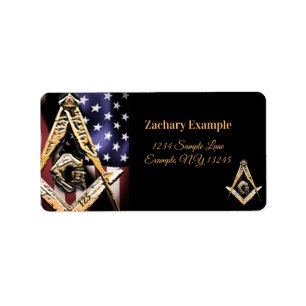 Masonic Minds (geelachtig) Etiket