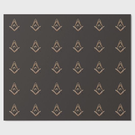 Masonic Minds (Golden) Cadeaupapier (Vlak)