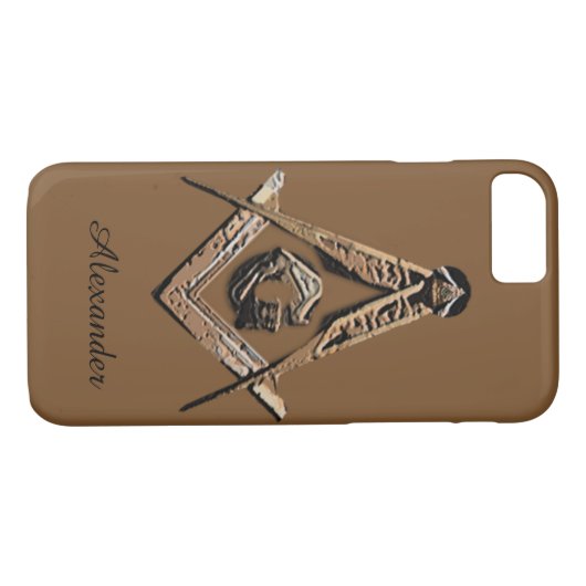 Masonic Minds (Golden) Case-Mate iPhone Case (Achterkant (Horizontaal))