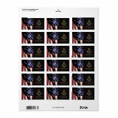Masonic Minds (Golden) Etiket (Full Sheet)