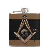 Masonic Minds (Golden) Heupfles (Voorkant)