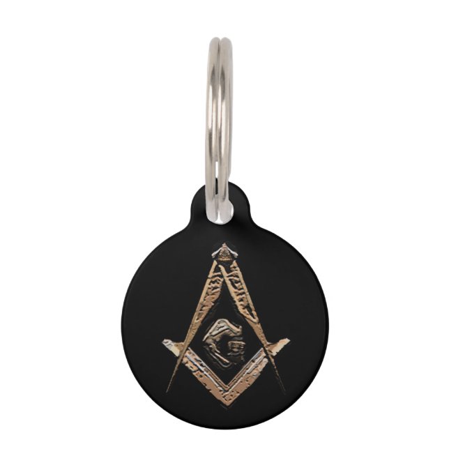 Masonic Minds (Golden) Huisdierpenning (Voorkant)