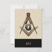 Masonic Minds (Golden) Kaart (Voorkant)