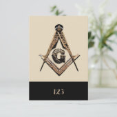 Masonic Minds (Golden) Kaart (Staand voorkant)