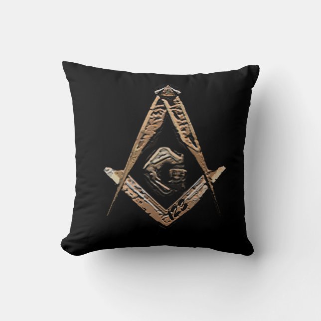 Masonic Minds (Golden) Kussen (Voorkant)