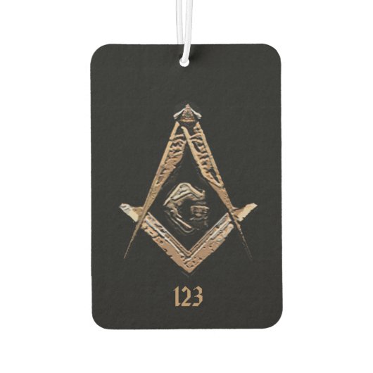 Masonic Minds (Golden) Luchtverfrisser (Achterkant)