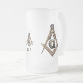 Masonic Minds (Golden) Matglas Bierpul (Voorkant rechts)