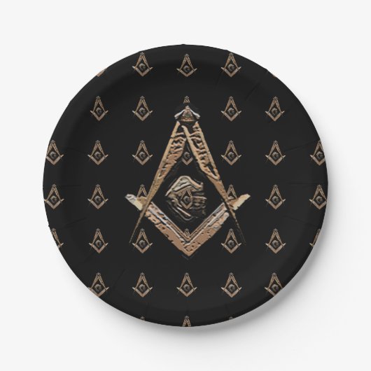 Masonic Minds (Golden) Papieren Bordje (Voorkant)
