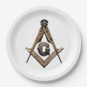 Masonic Minds (Golden) Papieren Bordje (Voorkant)