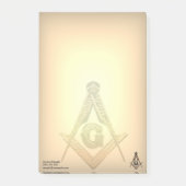 Masonic Minds (Golden) Post-it® Notes (Voorkant)