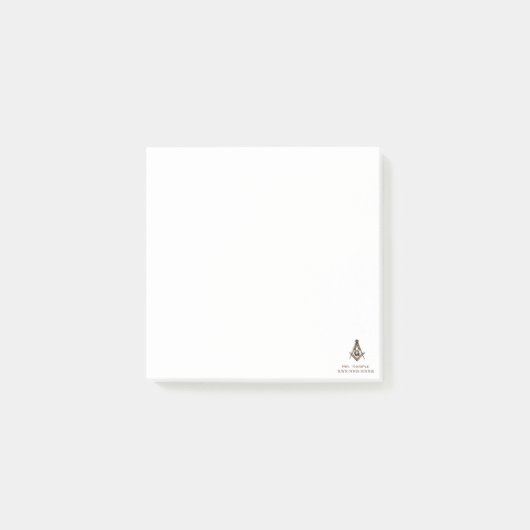 Masonic Minds (Golden) Post-it® Notes (Voorkant)