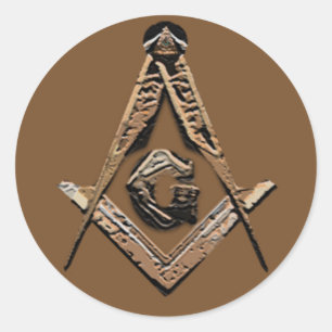 Masonic Minds (Golden) Ronde Sticker