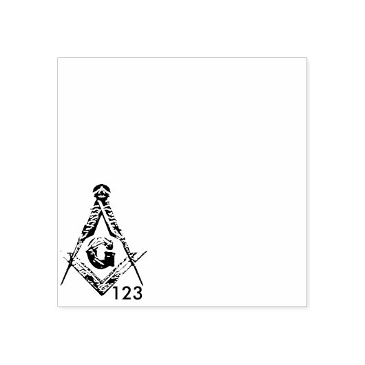 Masonic Minds (Golden) Rubberstempel (Afrduk)
