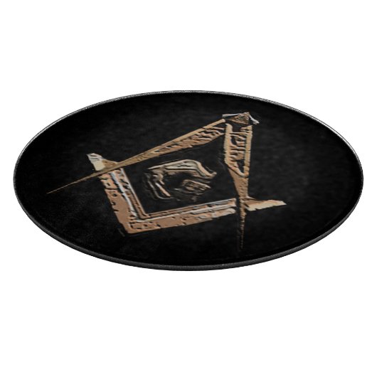 Masonic Minds (Golden) Snijplank (Hoek)