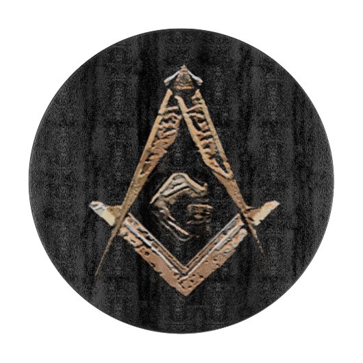 Masonic Minds (Golden) Snijplank (Voorkant)