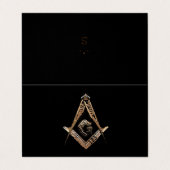 Masonic Minds (Golden) Visitekaartje (Buitenkant ongevouwen)