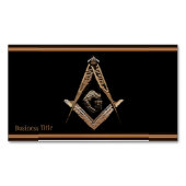 Masonic Minds (Golden) Visitekaartje Magneet (Voorkant)