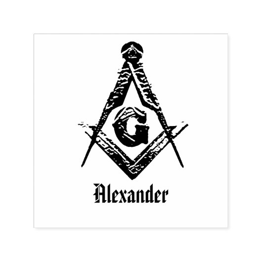 Masonic Minds (Golden) Zelfinktende Stempel (Design)