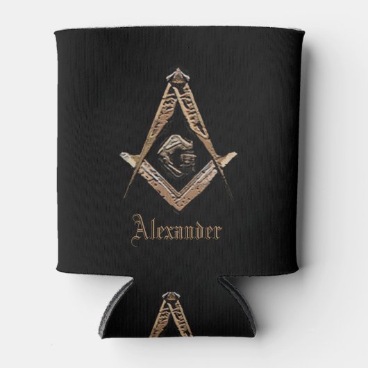 Masonic Minds (Gouden Bruin) Blikjeskoeler (Voorkant)