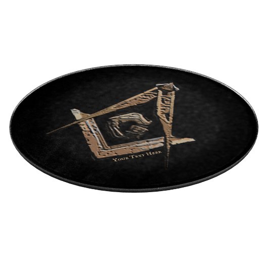 Masonic Minds (Gouden Bruin) Snijplank (Hoek)