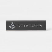 Masonic Minds (Silvery) Bureau Naambordje (Voorkant)