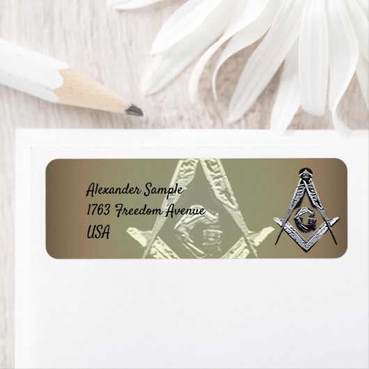 Masonic Minds (Silvery) Etiket (Insitu)